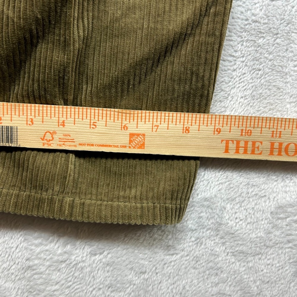 Vintage LA Gate Corduroy Pants Men's Olive Green Relaxed Fit Skater Y2K - 37X30 - Picture 7 of 11